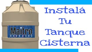 🌊Cisterna de Agua⛲ Cómo Instalar TANQUE de AGUA Paso a Paso 👨🏾‍🔧 Parte I [upl. by Eseneg]