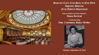 Representation of Justice Initiative  Dome Revival  Commemorating Hon Constance Baker Motley [upl. by Joey]