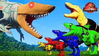 🔴Jurassic Dinosaurs Visits Zoo at Dinos Land  Jurassic World Adventure  Dinosaur Comedy Cartoons [upl. by Mellman]