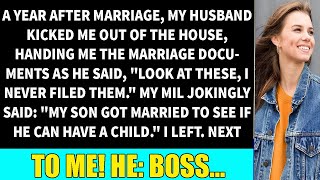 quotMarried Then Kicked Out MIL Reveals Shocking Truth About My Husbands Motivesquot [upl. by Zephan126]