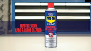 How to Clean Throttle Body Carb and Choke With WD40 Specialist Throttle Body Carb amp Choke Cleaner [upl. by Nothgierc160]