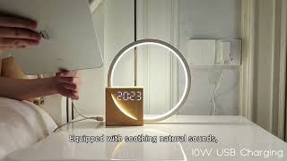 The Bedside Lamp Touch Table Lamp with Natural Sounds [upl. by Winshell]