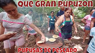 quotLa gracia de la pupusa es que se vea el pescado enteroquot Pupusas de Pescado de rio Parte 9 [upl. by Anaerb777]