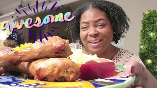 Mayonnaise Chicken Mukbang Inspired by Fatima Sydow Cooks [upl. by Bilski]