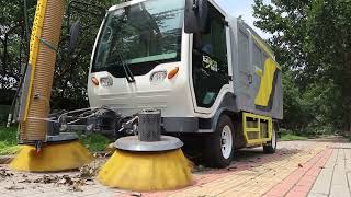 Electric Leaf Vacuum Trucks Demonstration BaiyiT50 [upl. by Kerrison]