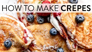 How to Make Crepes  Sallys Baking Recipes [upl. by Eanod]