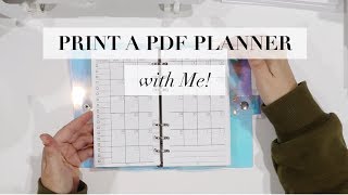 How to Print  Bind a PDF Print on Demand Planner [upl. by Ecyoj]