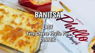 BANITSA for dinner Phyllo dough amp feta cheese a Bulgarian dish so easy to make and so delicious [upl. by Vasileior19]