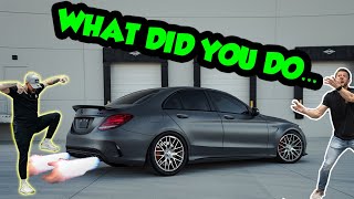 STRAIGHT PIPED Mercedes AMG C63s [upl. by Airitak]