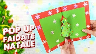 Biglietto di Natale fai da te Pop Up  Lavoretti con la carta [upl. by Ainavi]