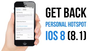 Enable Personal HotSpot in iOS 8 How To [upl. by Ylellan76]