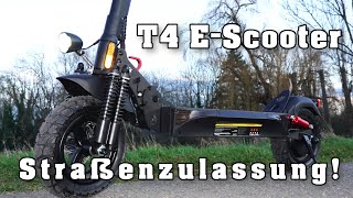 isinwheel T4 Offroad EScooter Straßenzulassung 70km Reichweite [upl. by Atiuqahc]