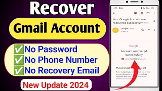 Gmail account recovery kaise kare 2024  How to recover gmail account  google account recovery [upl. by Aedrahs]