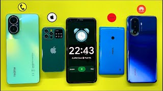 Incoming call Nokia Lumia  i19 Pro  Realme C67  Huawei  Alarm Clock Google Pixel 4XL [upl. by Neils806]