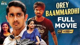 Orey Baammardhi Latest Full Movie 4K  Siddharth  GV Prakash  Kannada Dubbed  Mango Indian Films [upl. by Yentirb]