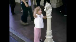 Karen age 3 visits Disneyland in 1975  upscaled to 4K [upl. by Ogilvy]