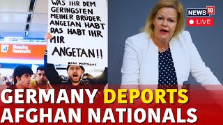 LIVE Germany Deports Afghan Nationals For First Time Since Taliban Takeover  Nancy Faeser  N18G [upl. by Blake]