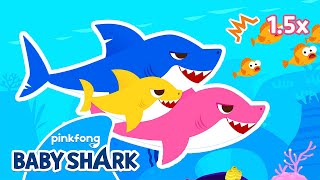 Can You Dance to the FASTER Baby Shark  Compilation  Baby Shark Remix  Baby Shark Official [upl. by Valleau]