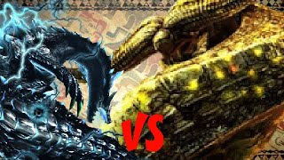 Abyssal Lagiacrus vs Goldbeard Ceadeus  SPORE [upl. by Lihcox]