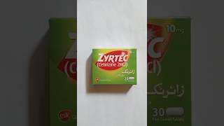 Zyrtec  Cetirizine  10 mg Tablets price [upl. by Zimmer]