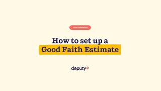 Step 3 How to set up a Good Faith Estimate for Fair Workweek [upl. by Alegnaoj841]