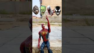 WHAT WAITS FOR SPIDERMAN BEHIND THE DOOR  FUNNY TOYS [upl. by Fabi]