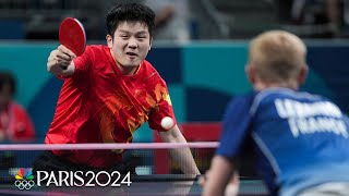 China roars past France with AUTHORITY to reach mens table tennis team final  Paris Olympics [upl. by Ahsinnek367]