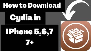 How to Download Cydia in IPhone 5677 [upl. by Adnilrev]