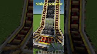 Make escalator in minecraft short minecraft [upl. by Eiramanitsirhc]