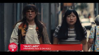 Awkwafina and Sandra Oh star in quotQuiz Ladyquot on Hulu  Interviews [upl. by Wandy]