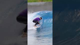 Surfing Wavepool with zeroegoboardreviews  Practicing Tubes with RSPro HexaTraction [upl. by Ahsie320]