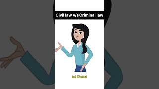 Civil law vs Criminal law legalknowledge legalfacts law civillaw criminallaw [upl. by Lhok83]