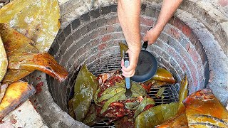 BARBACOA DE POLLO ENCHILADO ENVUELTO EN PENCAS DE MAGUEY Y CONSOMÉ [upl. by Abie113]