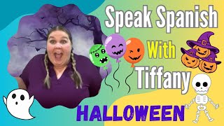 Bilingual Babies Trick or treat and count in Spanish with Tiffany Talk about Halloween in Spanish [upl. by Alidia]