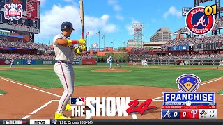 MLB The Show 24 Atlanta Braves vs Philadelphia Phillies  Opening Day  Franchise Mode 1  PS5 HD [upl. by Madden]