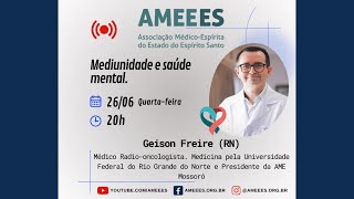 LIVE 20h  Mediunidade e saúde mental  Geison Freire RN  26JUN2024 [upl. by Llezo827]