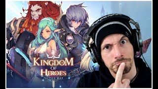 KINGDOM OF HEROES  TACTICS WAR First Impressions [upl. by Gratianna]