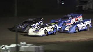 UMP Late Model Heat Race 1 at Mount Pleasant Speedway Michigan 09202024 [upl. by Dnilasor613]