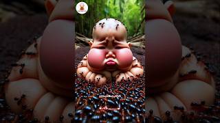 little monk so cute baby with black ants 🤯 shorts tutu funny cute baby [upl. by Surovy]