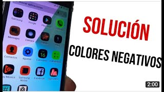 Como quitar colores negativo 😞 en tu celularrochy rd viral ZTE N9560 [upl. by Heilman948]