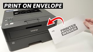 Brother Printer How to Print On Envelope [upl. by Selig]