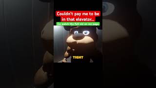 Freddy fazbear in my elevator… fnaf freddy bonelab boneworks vr virtualreality shorts [upl. by Ravid]