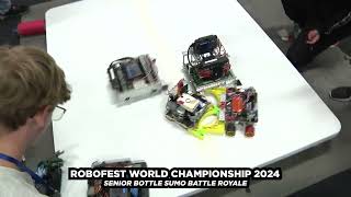 Senior Bottle Sumo Battle Royale at Robofest World Championship 2024 [upl. by Odysseus]