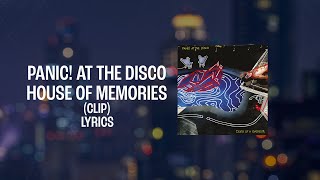 Panic At The Disco  House of Memories LYRICS “Baby we built this house on memories”TikTok Song [upl. by Amalbena]