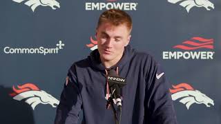 Broncos Rookie QB Bo Nix goes In Depth on His Leadership Style [upl. by Ttenaj669]