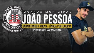 GM JOÃO PESSOAPB  GABARITANDO A PROVA  LÍNGUA PORTUGUESA [upl. by Gabor]