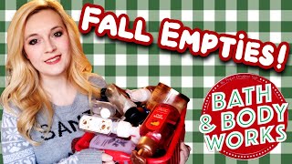 Fall 2023 Bath amp Body Works Empties Products My Family Used This Season 🫧🧺 [upl. by Alexina588]