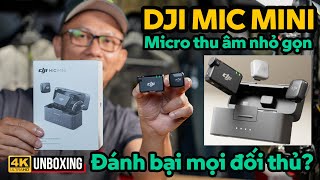 DJI MIC MINI MICRO GHI ÂM KHÔNG DÂY NHỎ GỌN ĐA DỤNG HIỆU NĂNG CAO LIỆU CÓ ĐÁNH BẠI MỌI ĐỐI THỦ [upl. by Netfa]