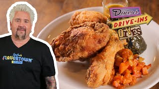 Guy Fieri Eats Crab Cake Po Boys in Baltimore  Diners DriveIns and Dives  Food Network [upl. by Orion]