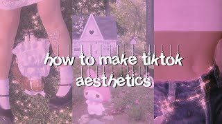 how to make tiktok aesthetics [upl. by Assirehs]